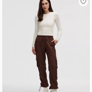 Lululemon Dance Studio Relaxed-Fit Mid-Rise Cargo Pant LW5GILS.01 Brown